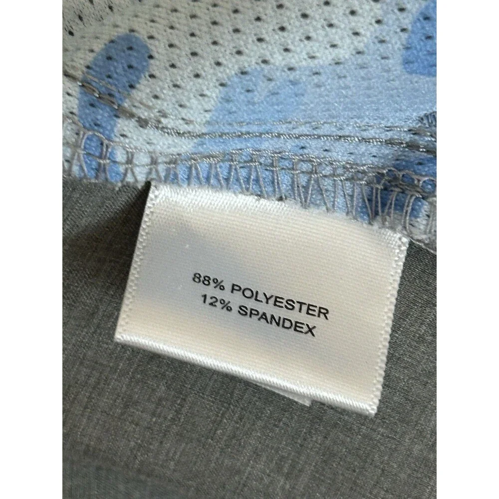 Peter Millar Golf Shorts Mens 36 Gray Performance Golf Tee Geometric Print